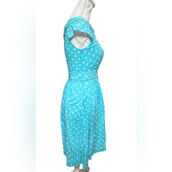 Emily & Fin Poppy teal polka dot dress NWT - Picture 4 of 7